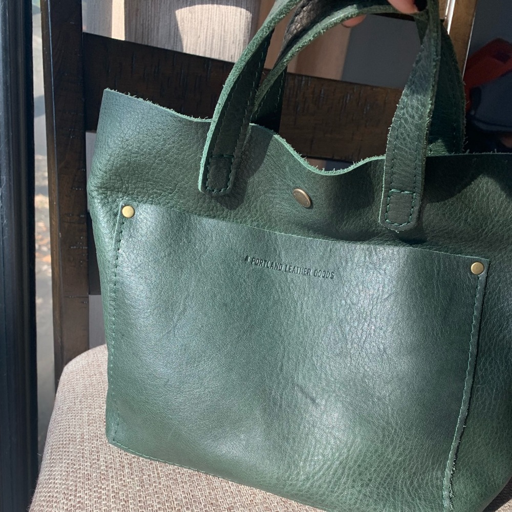 Portland Leather Goods Mini Crossbody in Forest